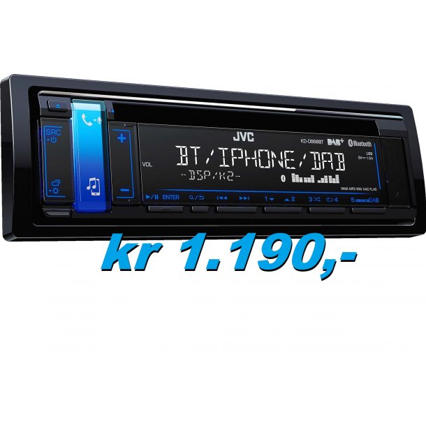 JVC KD DB98BT DAB FM CD BLUETOOTH AUX USB IPOD DAB